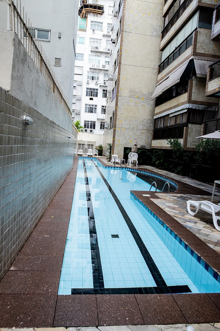 VilladiPalma Leblon: 2qts (1st), piscina e vaga!