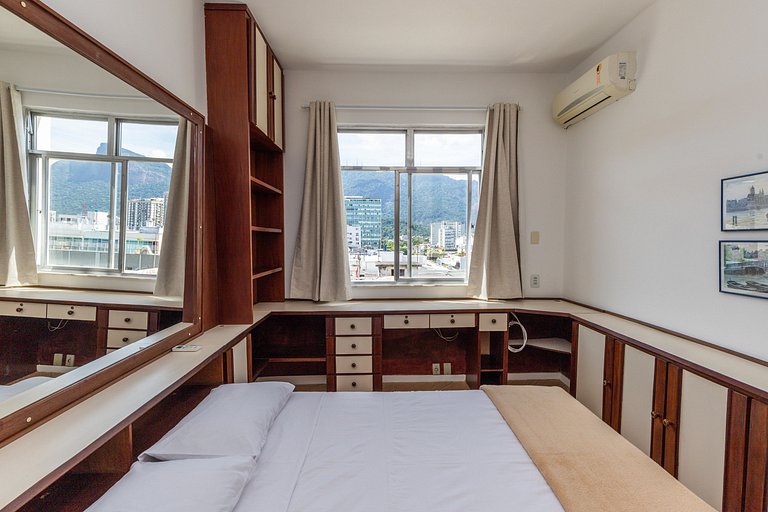 Mirante Leblon: 2qts c/ vista cristo, metrô e vaga