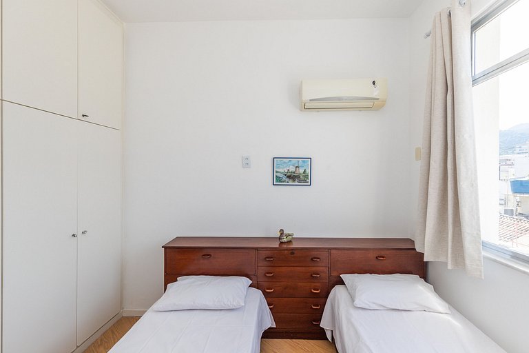 Mirante Leblon: 2qts c/ vista cristo, metrô e vaga