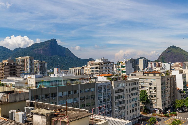 Mirante Leblon: 2qts c/ vista cristo, metrô e vaga