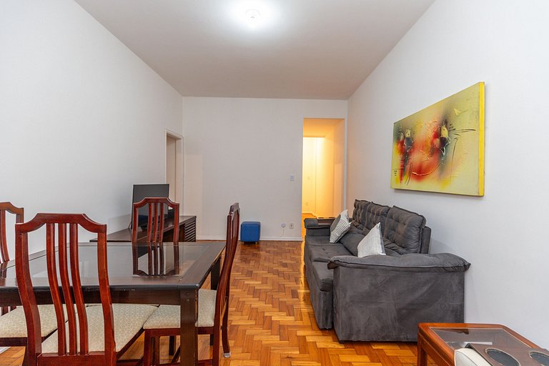 CopaHype: sala, 2 qts, conforto e tranquilidade!