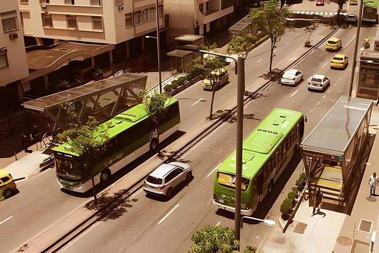 All Inn One: estúdio com varanda e metrô na porta!