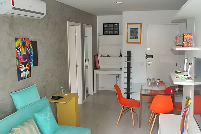 Lapa Mood: confortável quarto e sala com piscina!