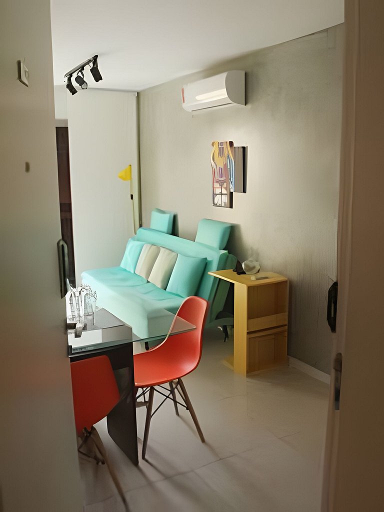 Lapa Mood: confortável quarto e sala com piscina!