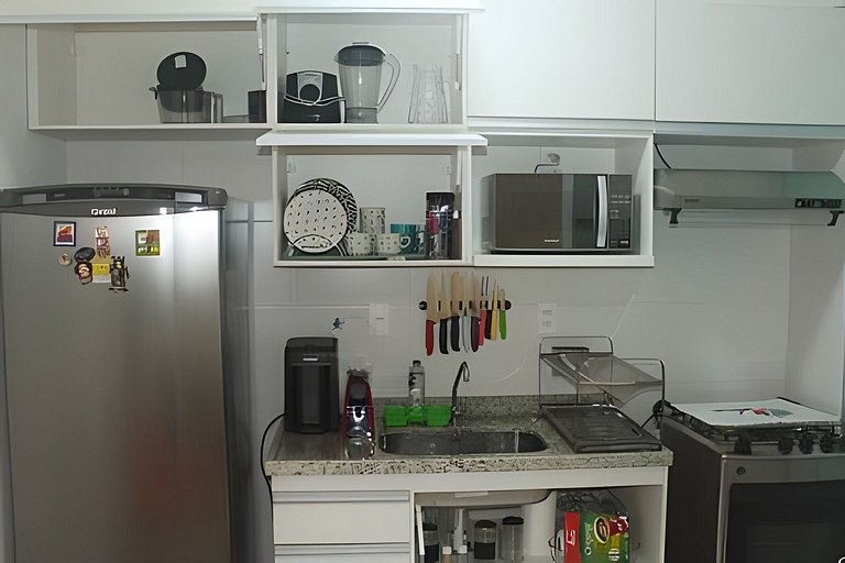 Lapa Mood: confortável quarto e sala com piscina!