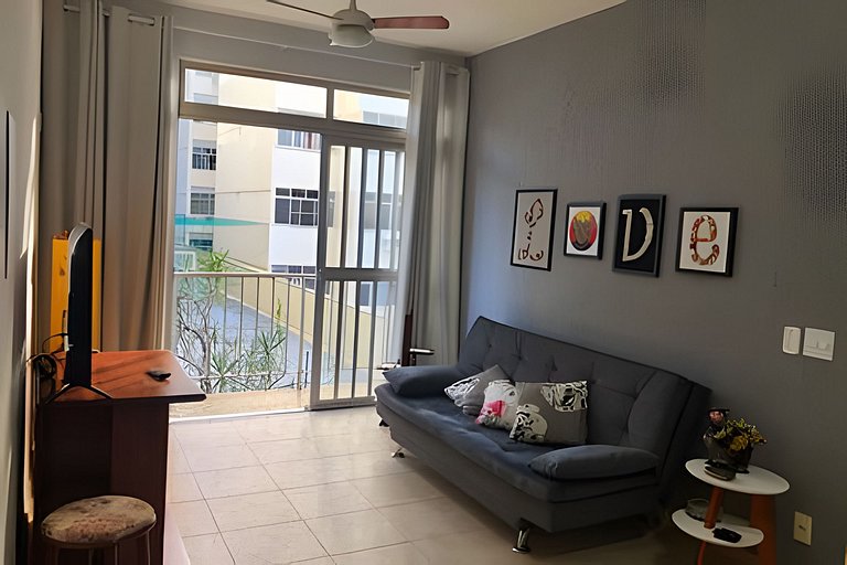 Vila Tijuca: 2 qts (1 suíte) c/ vaga na garagem