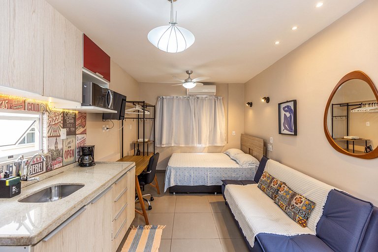 Teto Verde: Estúdio na Tijuca com Metrô na Porta!