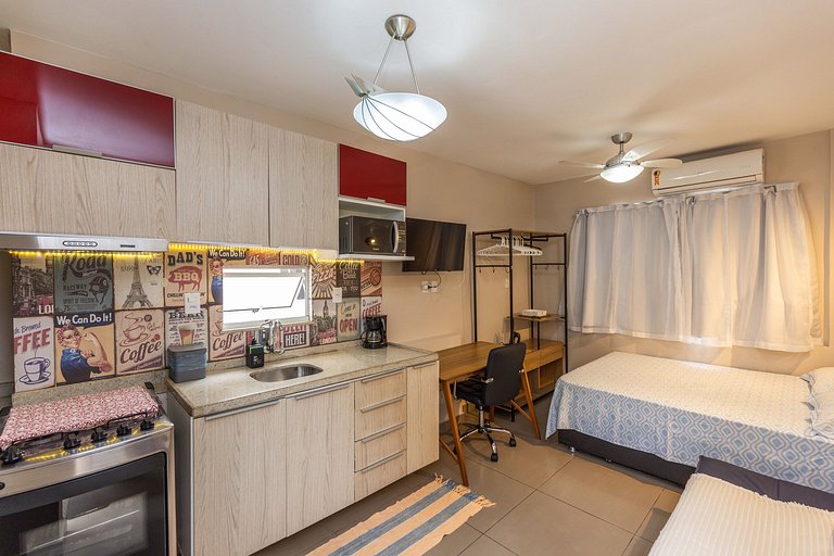 Teto Verde: Estúdio na Tijuca com Metrô na Porta!