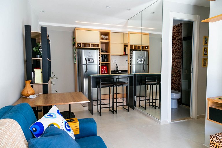 Rio Wonder: Elegante 2 quartos (1 suíte) com vaga!