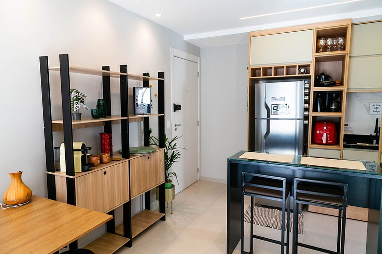 Rio Wonder: Elegante 2 quartos (1 suíte) com vaga!