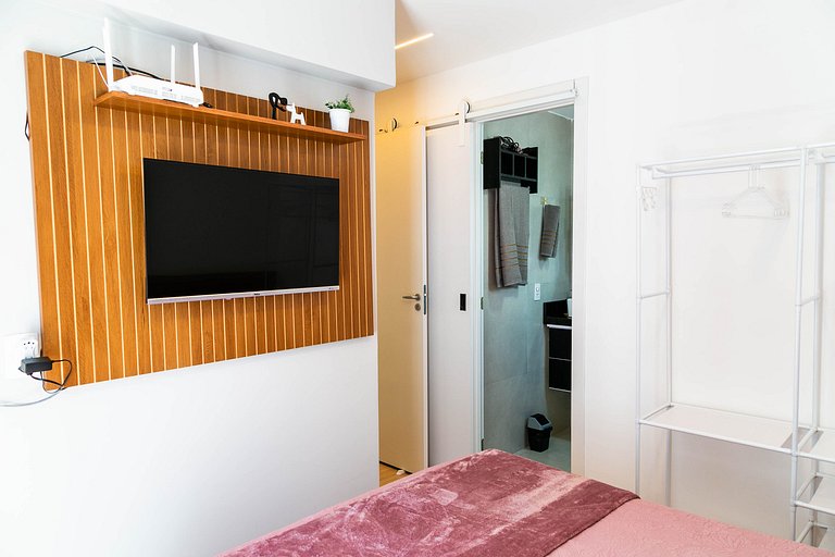Rio Wonder: Elegante 2 quartos (1 suíte) com vaga!