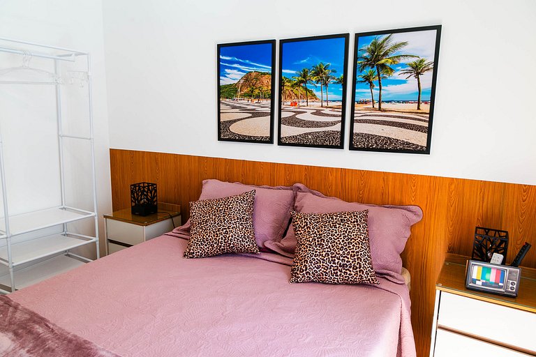 Rio Wonder: Elegante 2 quartos (1 suíte) com vaga!