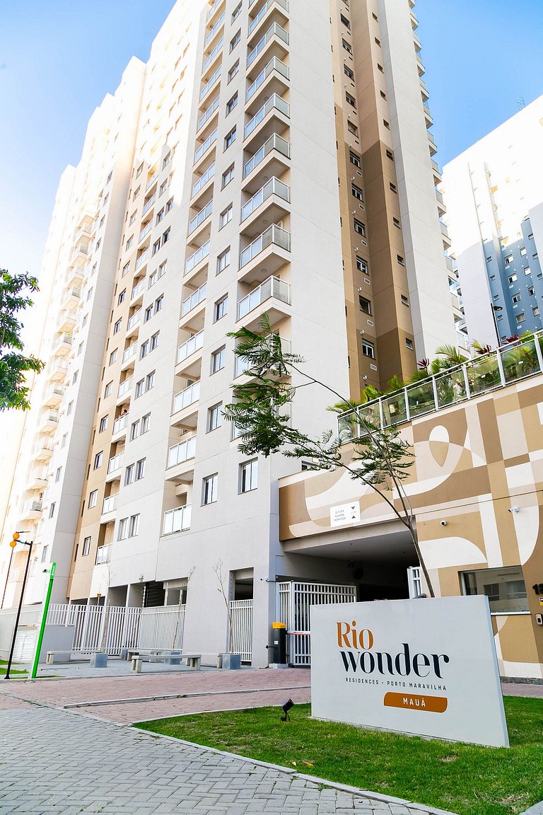 Rio Wonder: Elegante 2 quartos (1 suíte) com vaga!