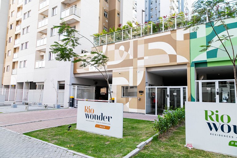 Rio Wonder: Elegante 2 quartos (1 suíte) com vaga!