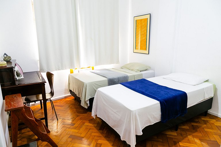 Copacabana Light: 3 qts (1suíte) espaço e conforto