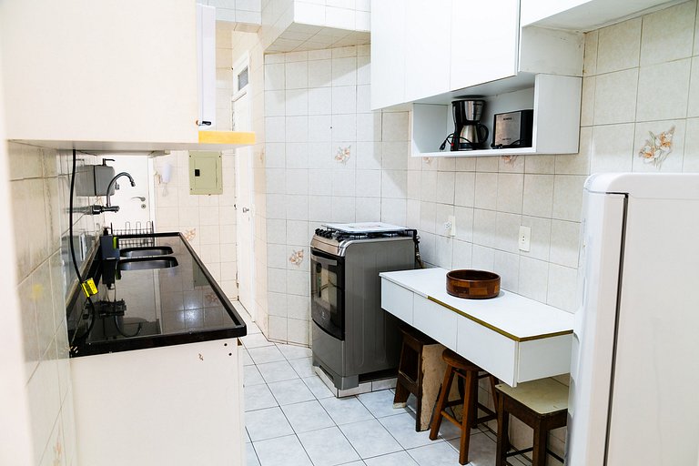 Copacabana Light: 3 qts (1suíte) espaço e conforto