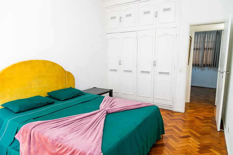 Copacabana Light: 3 qts (1suíte) espaço e conforto