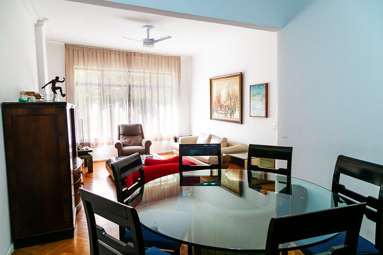 Copacabana Light: 3 qts (1suíte) espaço e conforto