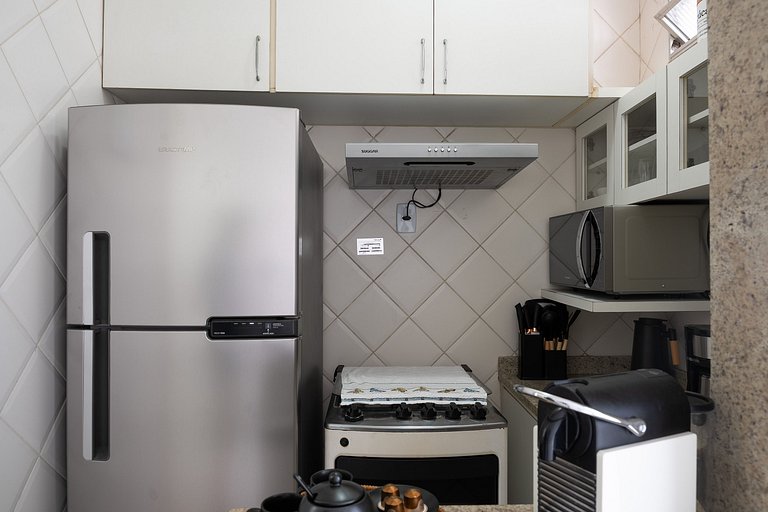 Copacabana Quiet: cama queen e localização soberba