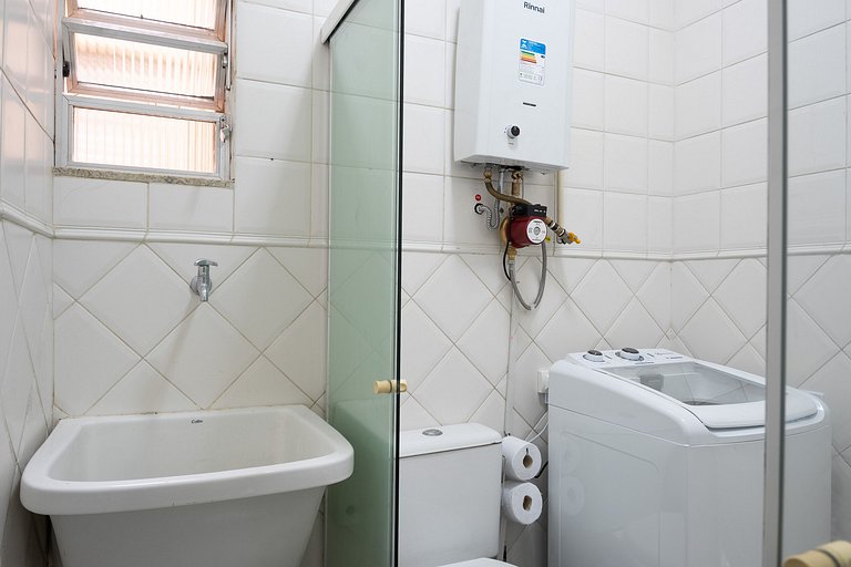 Copacabana Quiet: cama queen e localização soberba