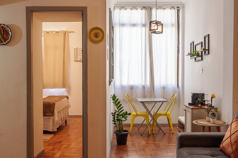 Copacabana Concept: 2 Quartos, Praia e Metrô!