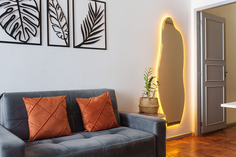 Copacabana Concept: 2 Quartos, Praia e Metrô!