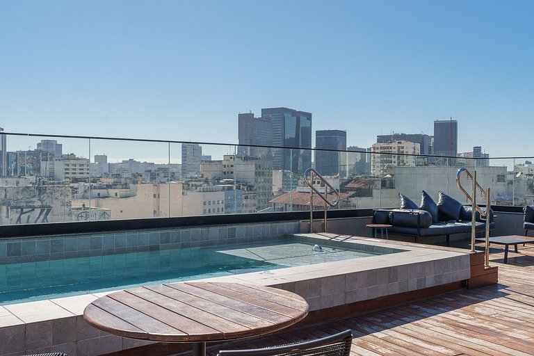Rio Grand Central: Rooftop & Piscina Vista Cristo