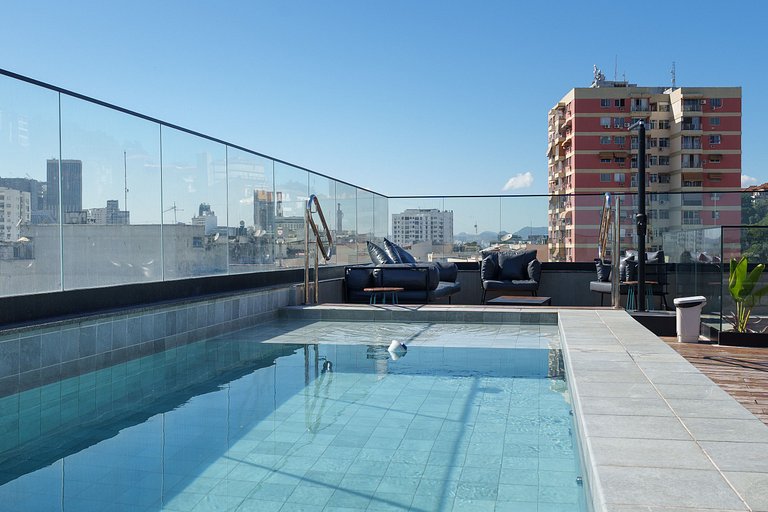 Rio Grand Central: Rooftop & Piscina Vista Cristo