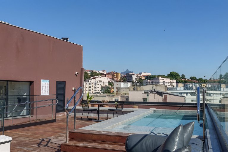 Rio Grand Central: Rooftop & Piscina Vista Cristo