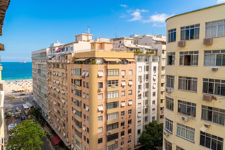 Copacabana Studio Balcony Beach View