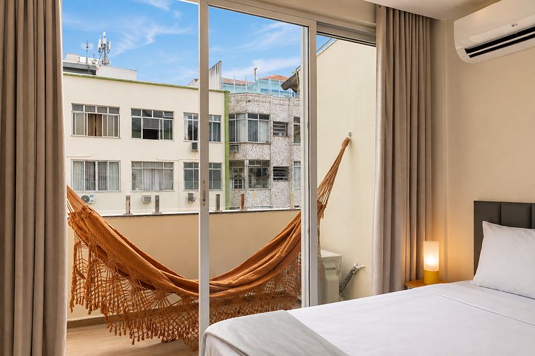 Copacabana Studio Balcony Beach View
