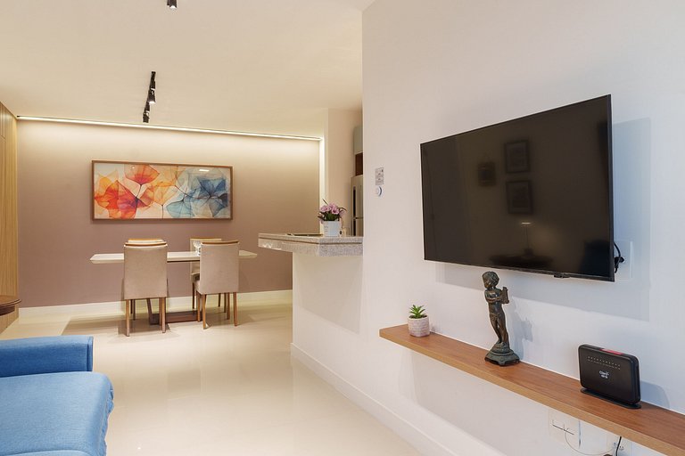 Ilha Pura Living: Quarto, Sala, Varanda e Lazer!
