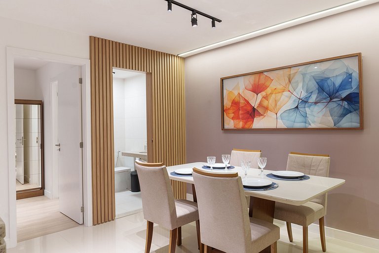Ilha Pura Living: Quarto, Sala, Varanda e Lazer!