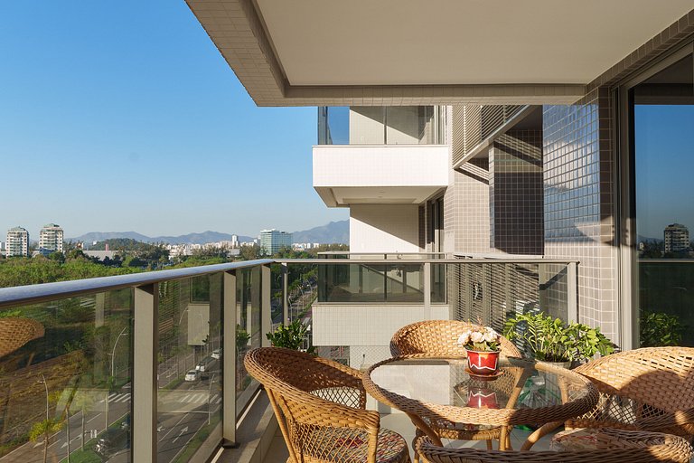 Ilha Pura Living: Quarto, Sala, Varanda e Lazer!