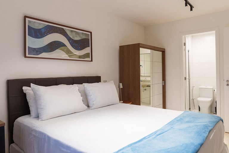 Ilha Pura Living: Quarto, Sala, Varanda e Lazer!