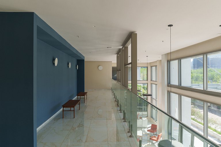Ilha Pura Living: Quarto, Sala, Varanda e Lazer!